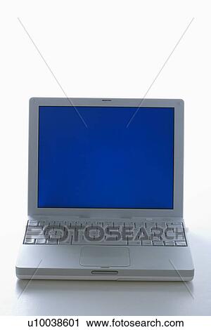 Laptop computer with blue screen. View Large Photo Image Stock Image - Laptop computer with blue screen.. Fotosearch
