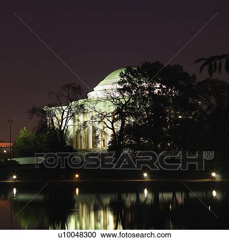 Jefferson Memorial at night in Washington, D. C., USA. View Large Photo Image Stock Image - Jefferson Memorial at night in Washington, D. C., USA.. Fotosearch