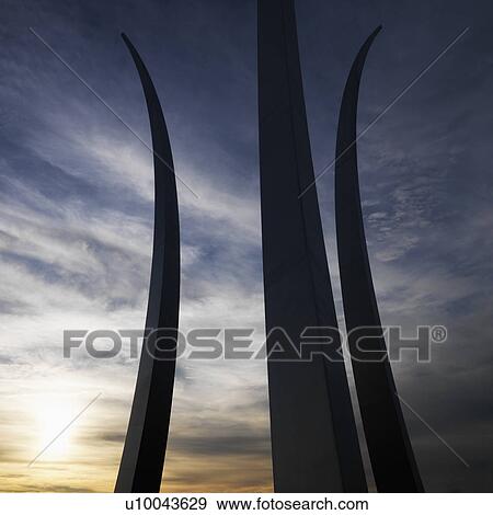 Three spires of Air Force Memorial in Arlington, Virginia, USA. View Large Photo Image Stock Photo - Three spires of Air Force Memorial in Arlington, Virginia, USA.. Fotosearch