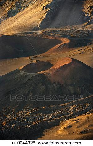 Aerial of dormant volcano in Haleakala National Park, Maui, Hawaii. View Large Photo Image Stock Photo - Aerial of dormant volcano in Haleakala National Park, Maui, Hawaii.. Fotosearch