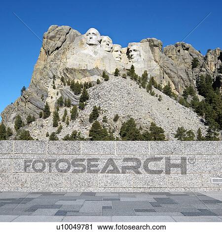 Front view of Mount Rushmore National Memorial from observation station. View Large Photo Image Stock Image - Front view of Mount Rushmore National Memorial from observation station.. Fotosearch