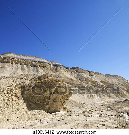 Stock Image - Land formation in Death Valley National Park.. Fotosearch