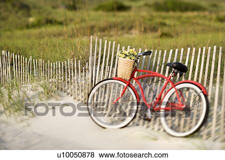 red vintage bike