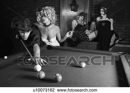 Prime adult Caucasian retro male shooting pool with three Caucasian prime adult retro females watching. View Large Photo Image Stock Image - Prime adult Caucasian retro male shooting pool with three Caucasian prime adult retro females watching.. Fotosearch