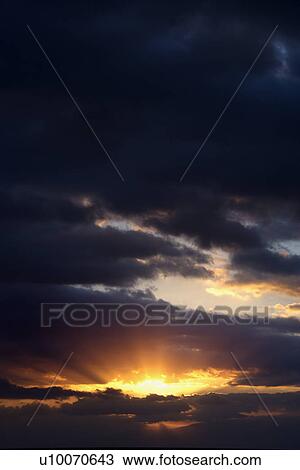 Stock Image - Sunrise in Haleakala National Park in Maui, Hawaii.. Fotosearch