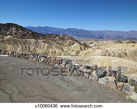 Road overlook of landscape in Death Valley National Park. View Large Photo Image Stock Photograph - Road overlook of landscape in Death Valley National Park. . Fotosearch