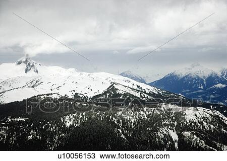 Stock Image - Ski resort mountain with snow.. Fotosearch