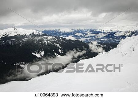 Stock Image - Ski resort mountain with snow.. Fotosearch