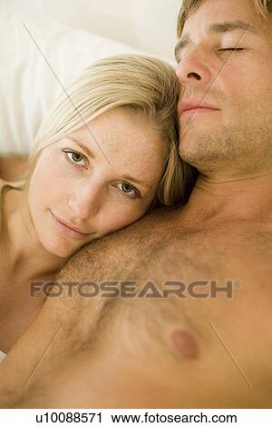 Stock Image - Couple at home. Fotosearch