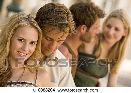 Picture - Two couples. Fotosearch