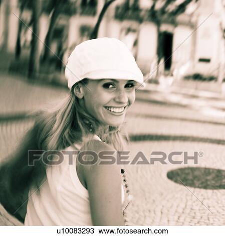 Woman in town View Large Photo Image Stock Image - Woman in town. Fotosearch