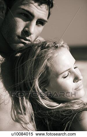 Young couple on beach View Large Photo Image Stock Photography - Young couple on beach. Fotosearch