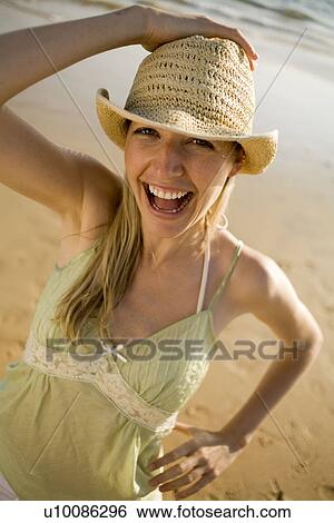 Woman on beach View Large Photo Image Stock Photograph - Woman on beach. Fotosearch