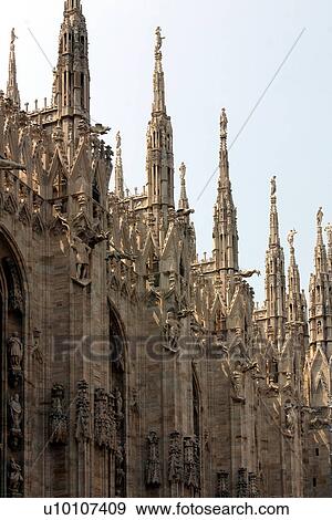 Duomo- detail of exterior View Large Photo Image Stock Photo - Duomo- detail of exterior. Fotosearch