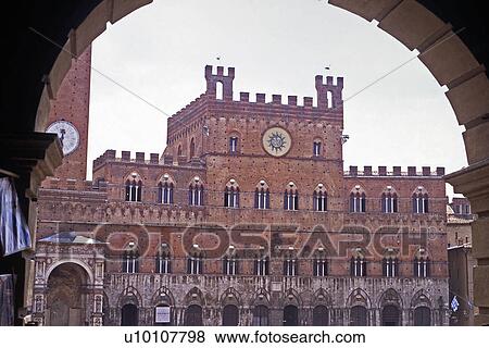 Palazzo Pubblico, Siena Italy View Large Photo Image Stock Photo - Palazzo Pubblico, Siena Italy. Fotosearch