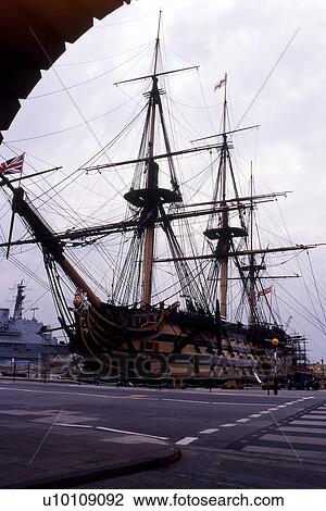 HMS Victory Portsmouth England UK view across parade ground View Large Photo Image Stock Image - HMS Victory Portsmouth England UK view across parade ground. Fotosearch