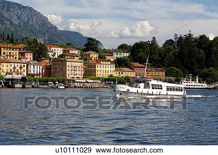 Bellagio -view from ferry View Large Photo Image Stock Photo - Bellagio -view from ferry. Fotosearch
