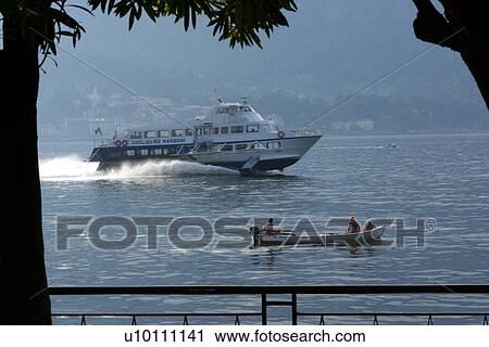 Stock Image - Bellagio -view of hydrofoil at speed. Fotosearch