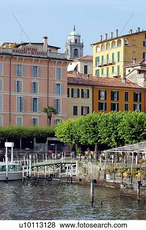 Stock Photo - Bellagio-view of harbour. Fotosearch
