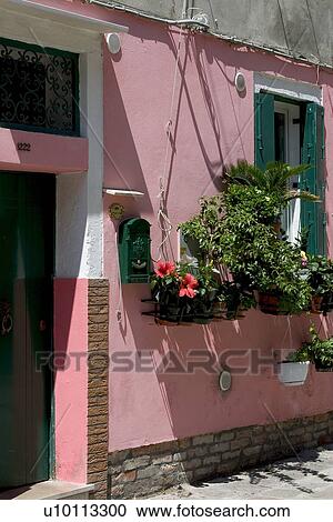 Pink fronted building View Large Photo Image Stock Image - Pink fronted building. Fotosearch