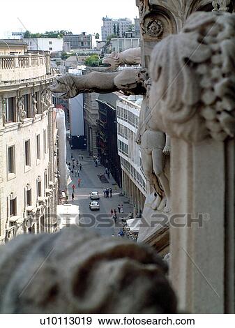 Street view from Duomo ramparts View Large Photo Image Stock Photo - Street view from Duomo ramparts. Fotosearch