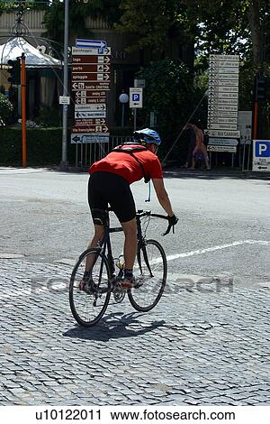 Cyclist on Bike View Large Photo Image Stock Image - Cyclist on Bike. Fotosearch