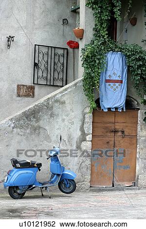 Old Motor Scooter View Large Photo Image Stock Image - Old Motor Scooter. Fotosearch