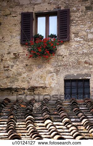 Tuscany window View Large Photo Image Stock Photo - Tuscany window. Fotosearch