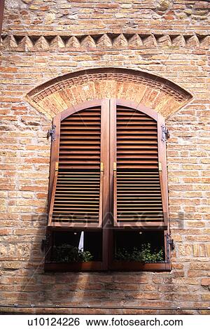 Stock Photograph - Wooden Shutters. Fotosearch