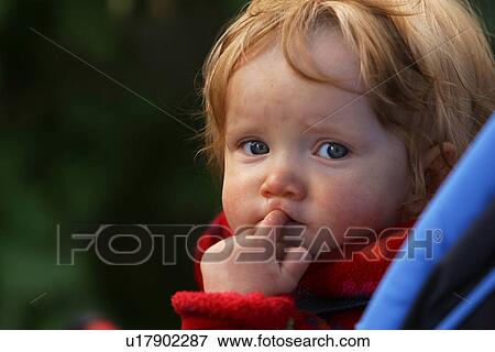 Stock Photo - baby, infant, child, kid, toddler, girl. Fotosearch