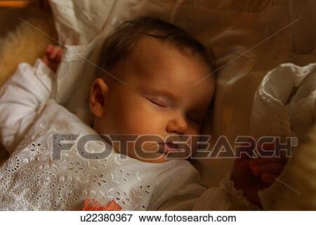 Stock Photo - baby, kid, child, infant, toddler, indoors. Fotosearch