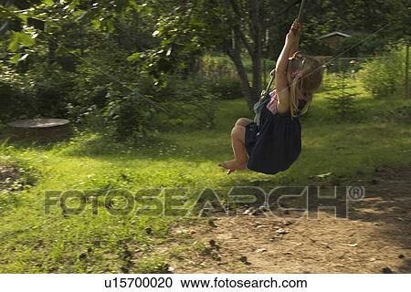 Stock Image - Blond Hair, Casual Clothing, Child, Childhood. Fotosearch