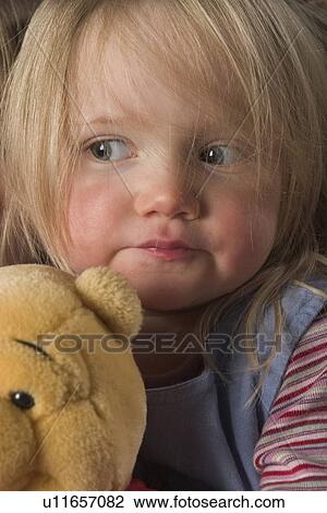 Stock Image - girl, home, individual, innocence, innocent, children. Fotosearch
