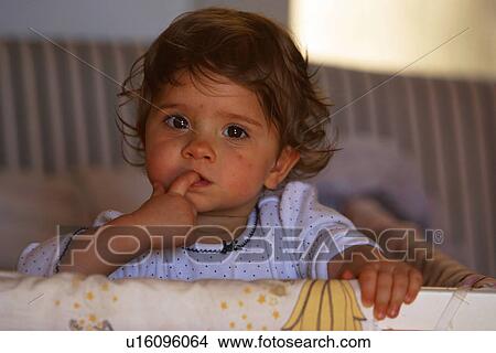 Picture - kid, child, baby, toddler, little, little girl. Fotosearch