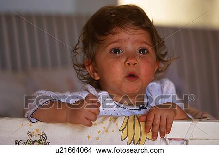 Picture - kid, child, baby, toddler, little, little girl. Fotosearch