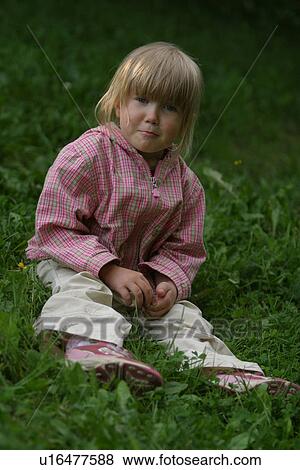 Stock Photo - kid, child, girl, little girl, young, activity. Fotosearch