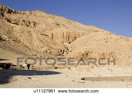 Stock Image - Barren, Dry, Day, Brown, Arid Landscape. Fotosearch