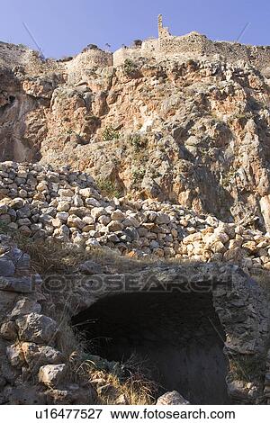 Blue, Cliff, Clear Sky, Cave, Ancient View Large Photo Image Stock Photo - Blue, Cliff, Clear Sky, Cave, Ancient. Fotosearch