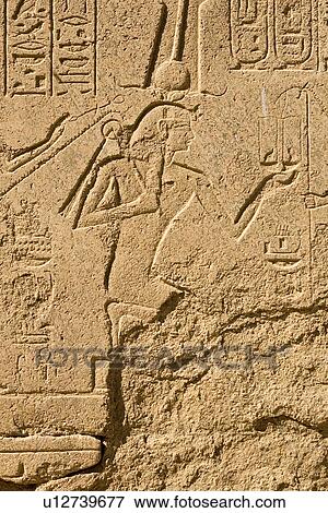 Stock Photo - Carving, Close-Up, Cracked, Egyptian Culture, Full Frame. Fotosearch