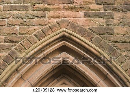 Stock Photo - Close-Up, Architectural Feature, Building Structure, Building Exterior, Brick Wall, Arch. Fotosearch