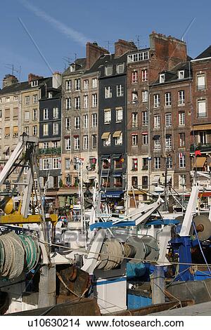 Picture - waterfront, view, ship, pier, wharf, Maine. Fotosearch