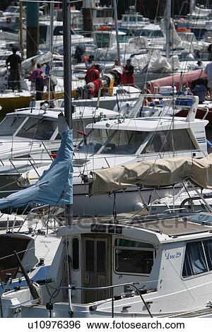 Stock Photograph - waterfront, view, ship, pier, wharf, Maine. Fotosearch