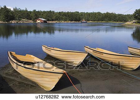 Stock Image - Blue Sky, Boats, Coast, Day, Boat. Fotosearch