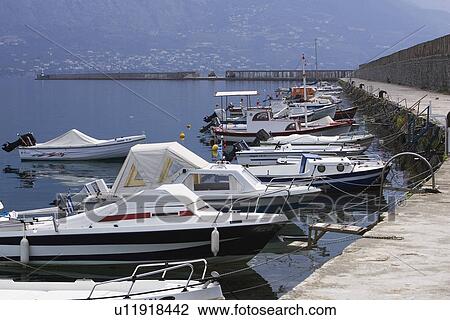 Boat, Calm, Dock, Harbor, Motorboat View Large Photo Image Stock Image - Boat, Calm, Dock, Harbor, Motorboat. Fotosearch