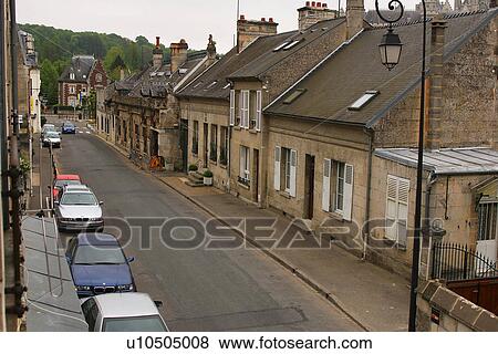 Stock Photo - cottages, buildings, construction, commerce, business, appearance. Fotosearch