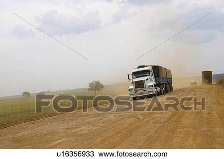 Stock Image - road, way, heavy vehicle. Fotosearch