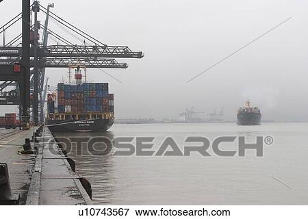 water, ship, transporter, industry, goods, containers View Large Photo Image Stock Photo - water, ship, transporter, industry, goods, containers. Fotosearch