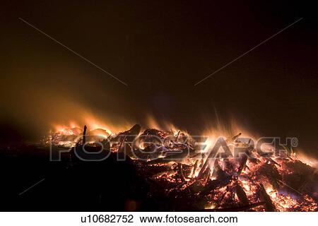 Stock Image - Burning, Fire, Flame, Forest, Forest Fire. Fotosearch