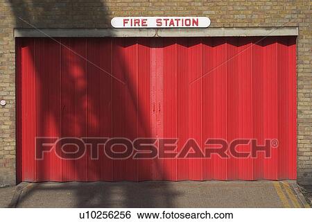 Stock Photograph - text, information, close-up, outdoors, signboard, fire station. Fotosearch
