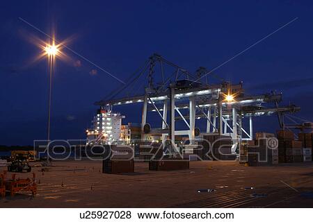 Stock Photo - cargo, loading, unloading, arrangement, arranged, array. Fotosearch